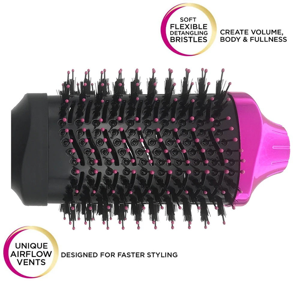 1200W Hair Dryer And Volumizer Hot Air Brush New Hot Brush Styler One Step Electric Hair Dryer Brush
