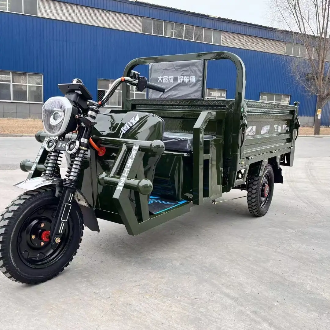 Three Wheel Electric Tricycle for Cargo 72V 60V 1000W 1500W 2200W Manufacturer triciclo de carga