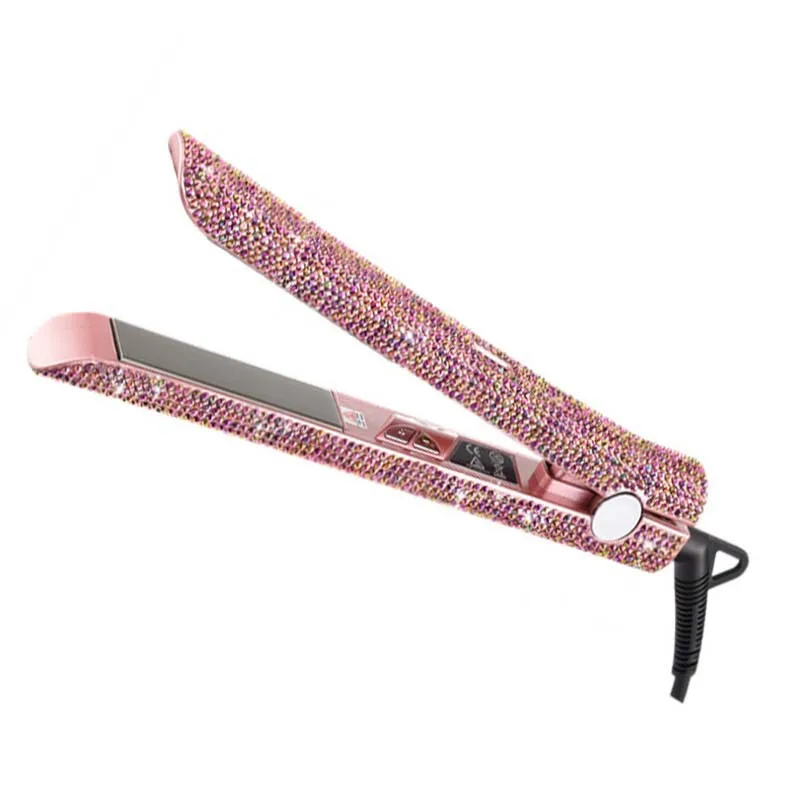 Fashionable Rhinestone hair straightener bling flat irons hair straightener  Custom Diamond Crystal