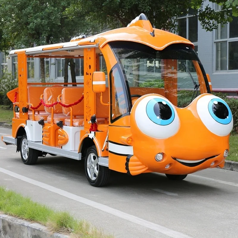 13 seats sightseeing bus car convertible electric sightseeing bus cartoon tourism sightseeing bus