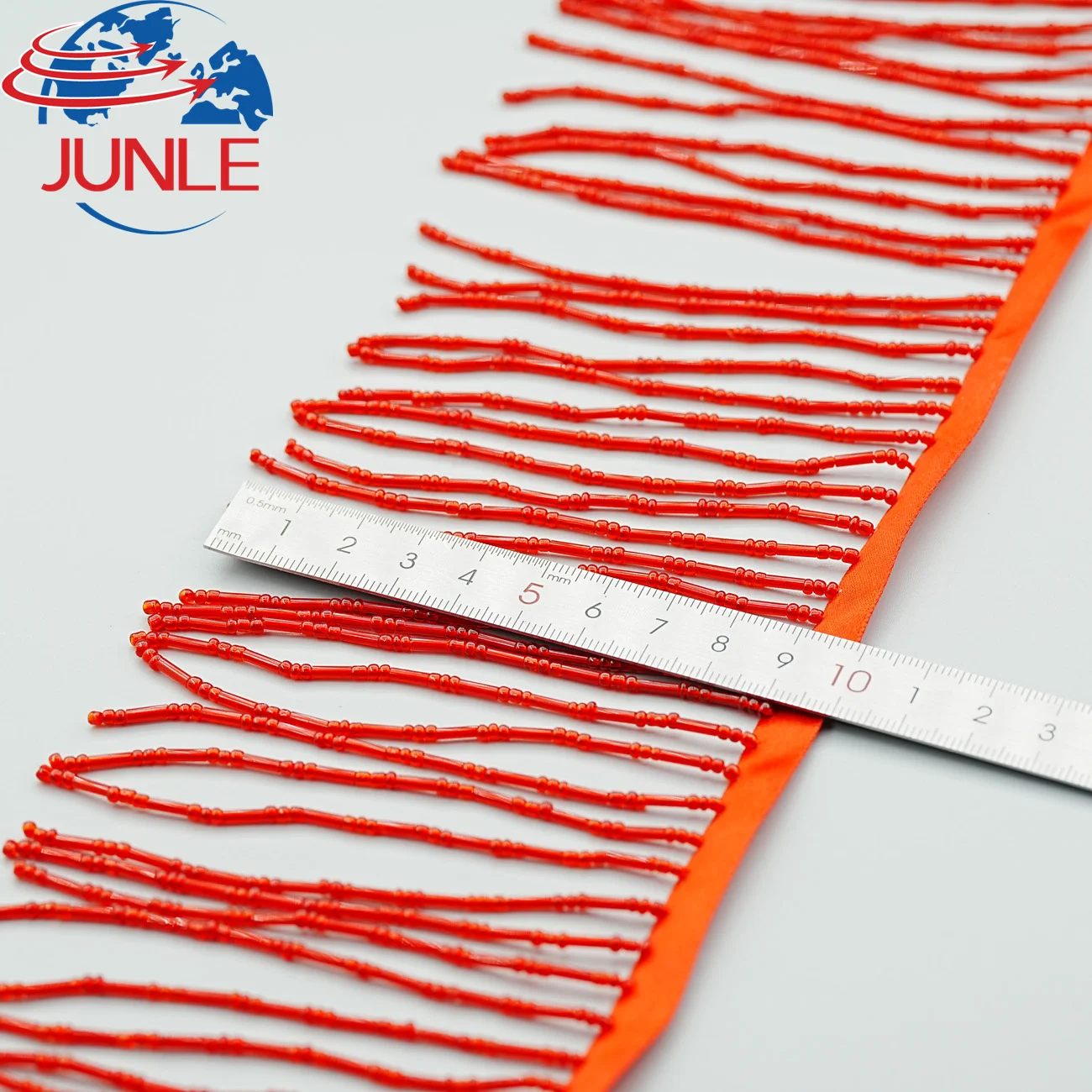 Bugle Bead Fringe Type Long Fringe For Fashion Garments Beaded Fringe Tassel