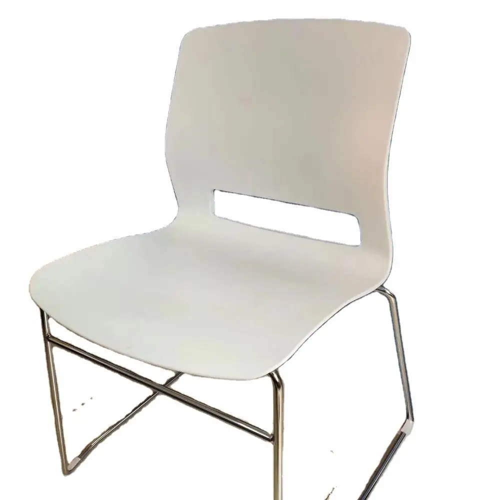  842-3C Hot sale chair 12mm thickness solid steel plating Stackable office staff