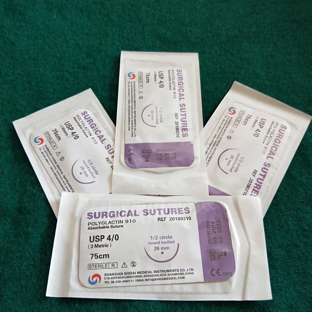 PGA surgical suture for veterinary Needle Suture surgical suture