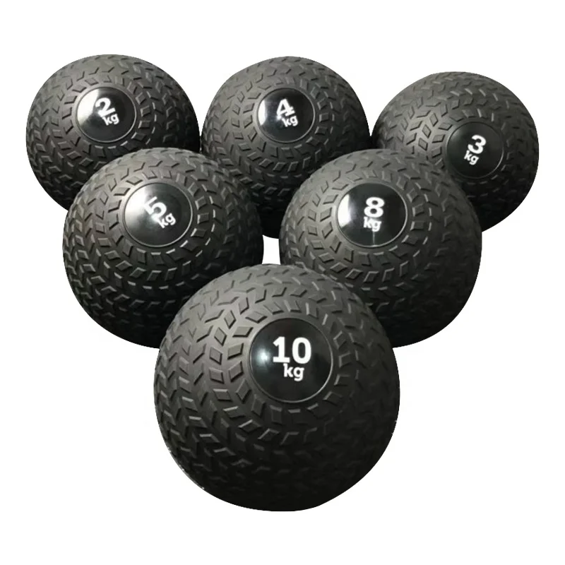 High Quality gym fitness equipment heavy duty PVC Hard Rubber Cross fit sand filling medicine ball sand ball