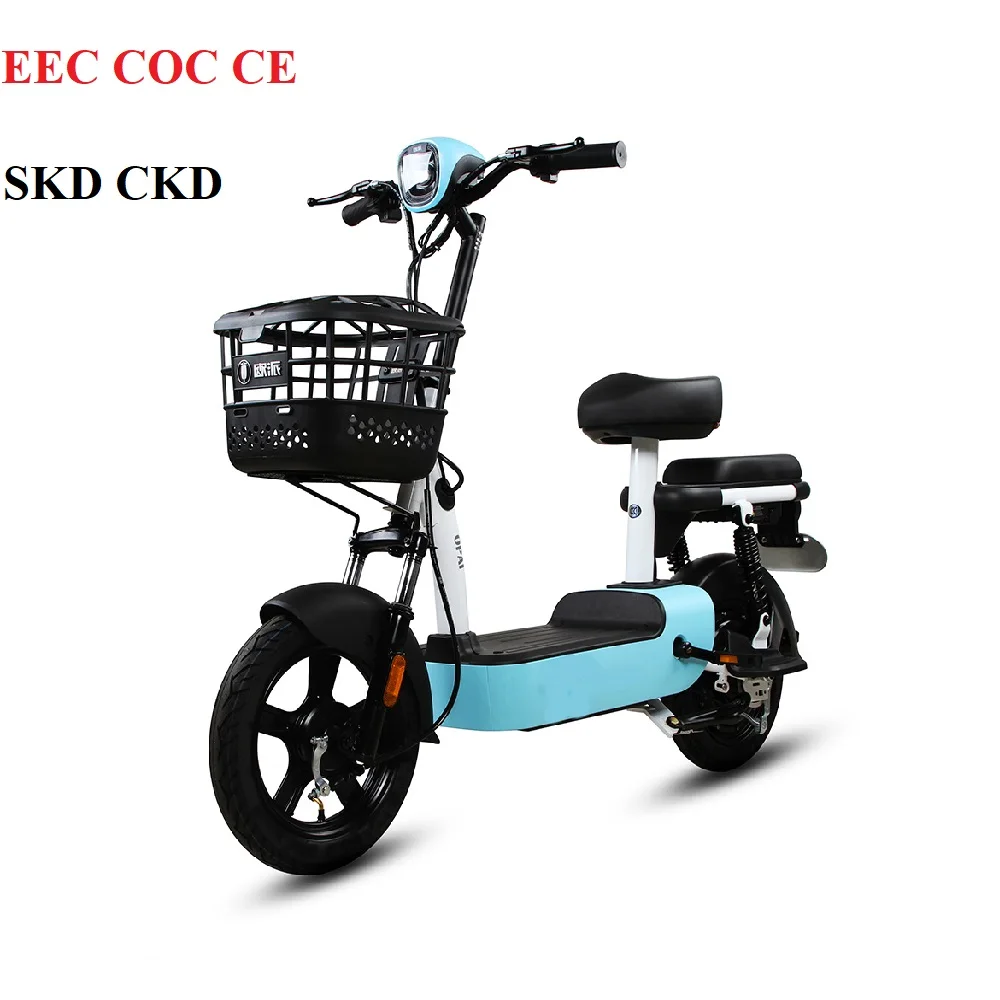 High speed electric scooter ckd electric motorcycle with pedals disc brake electric bicycle for sale