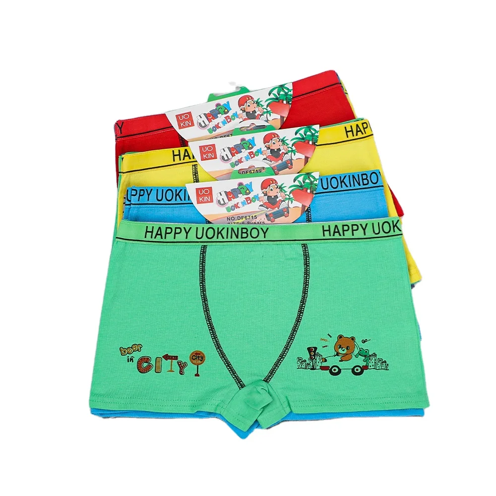 Wholesale 2014 cartoon animal underwear for kids 4-10 yrs boys underwear kids pure cotton christmas print boxer