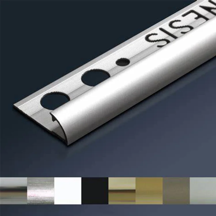 Tile Edging Profiles R Shape Tile Aluminium Trims For Floor Or Wall Edges Decoration