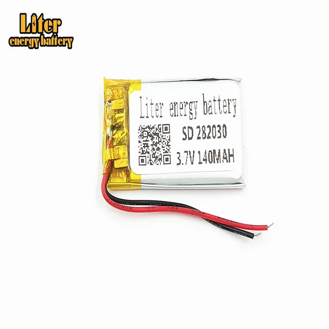 Rechargeable small polymer li-ion battery 282030 3.7v 140mah lipo battery for smart watch