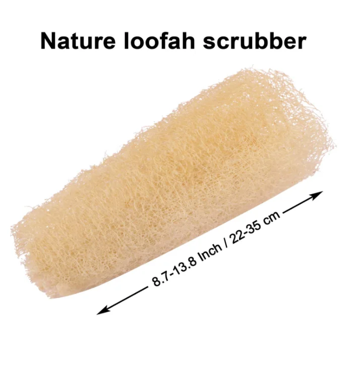 6.3-7.9 Inch Exfoliating Biodegradable Loofah Sponges Cellulose Dish Scouring Scrubber Whole Natural Loofah