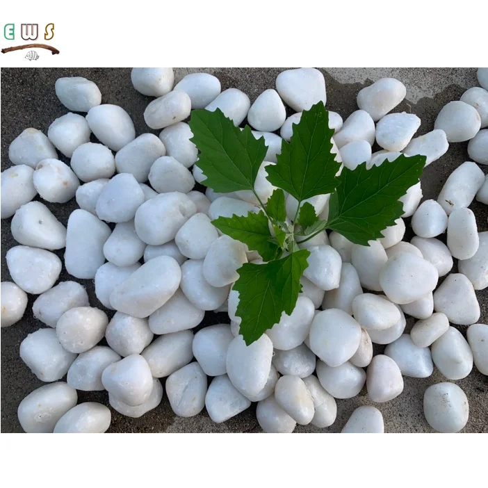 Натуральный Снежный белый речной пляж камни гравий песок Ландшафтный галька камень для декора сада