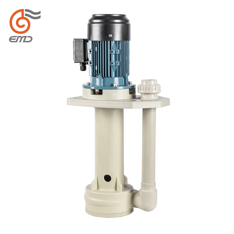 high quality plastic material spray pump corrosion resistant etching industry chemical transfer centrifugal vertical pump
