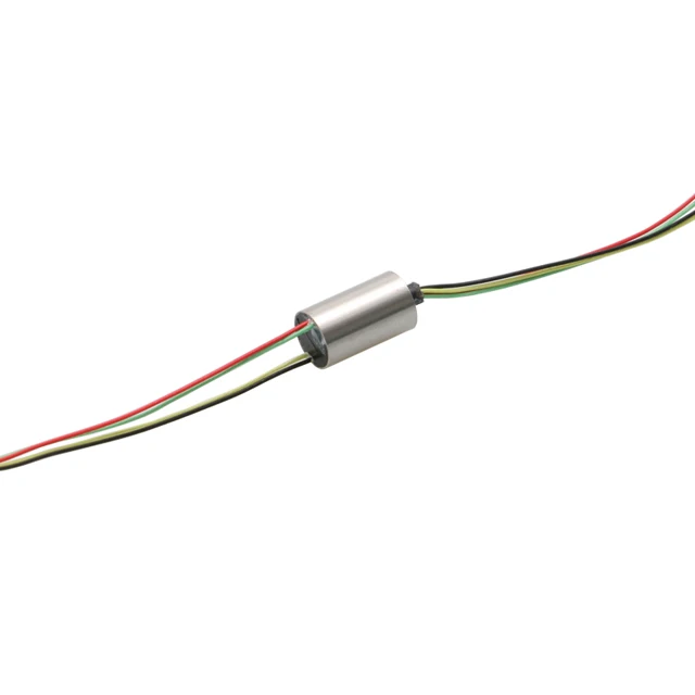 Ultra-mini Metal Conductive Slipring Diameter 5.5mm 4 Circuits 360 Degree Rotary Joint Ring Connector for Gimbal Stabilizer UAV