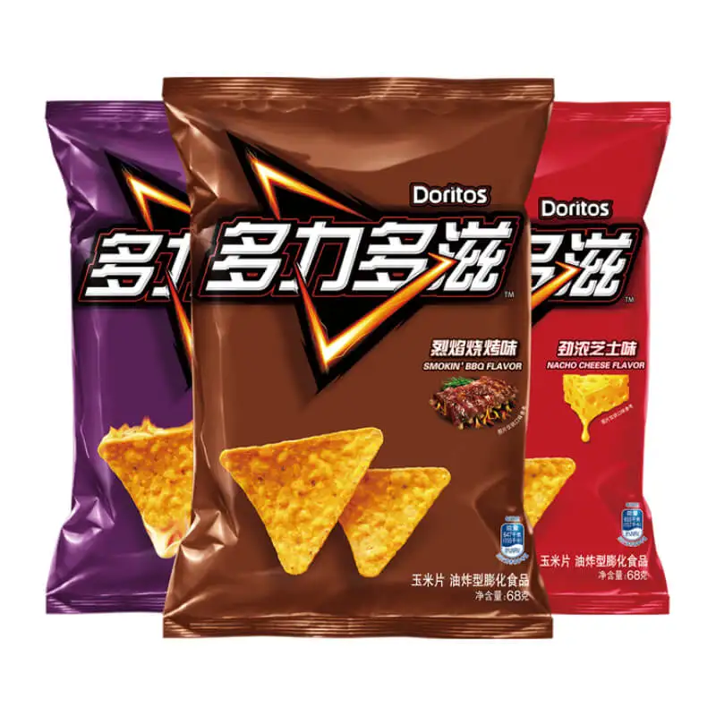 
Dorito Tangy Cheese Tortilla Chips Dorito Bold BBQ tortilla Chips 68g 
