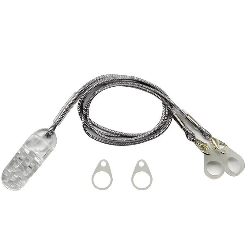 Newest version longer hearing aid clip bte hearing aid clip children anti lost falling silicone rope colorful 2024