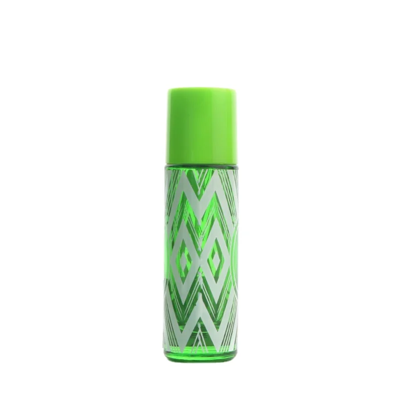 Semi transparent olive green color empty glass perfume spray pump bottle lady fragrance use 30ml spray glass bottle