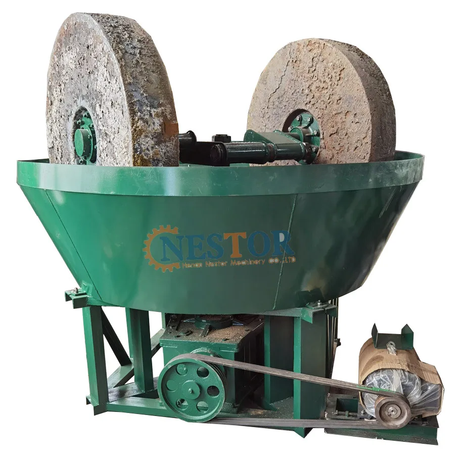 Small Turntable Gold Grinding Machine Water basin gold ore milling machine