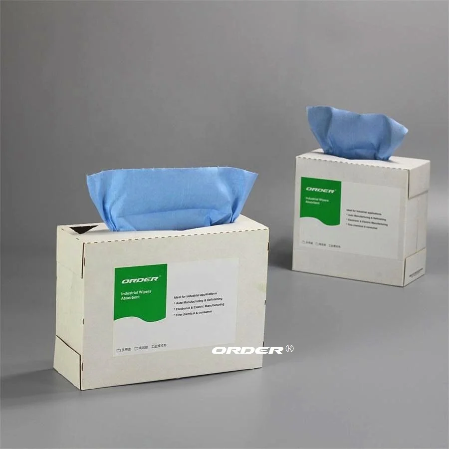 All-Purpose cloths for cleaning light-Duty Nonwoven Pop-up box cleaning wipers