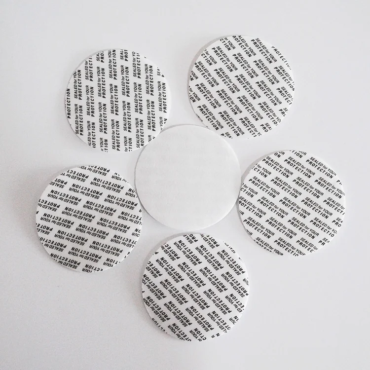 Customized Logo Printed Aluminum foil surface PS foam pressure sensitive seal liner