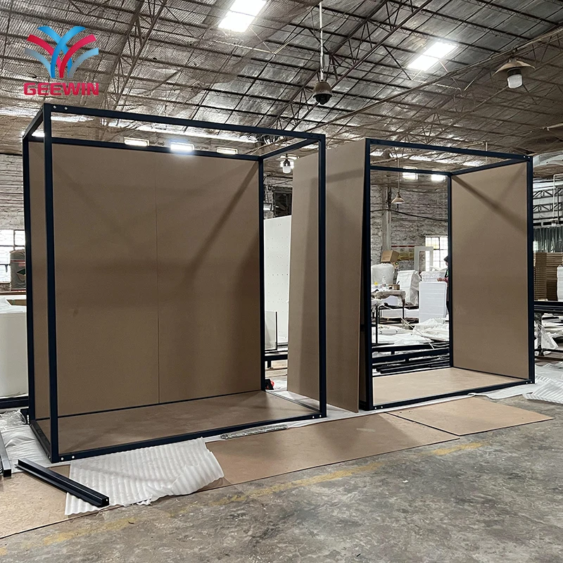 Large display stand wall floor standing showroom big size slab display rack tile metal frame rack for granite and marble tile