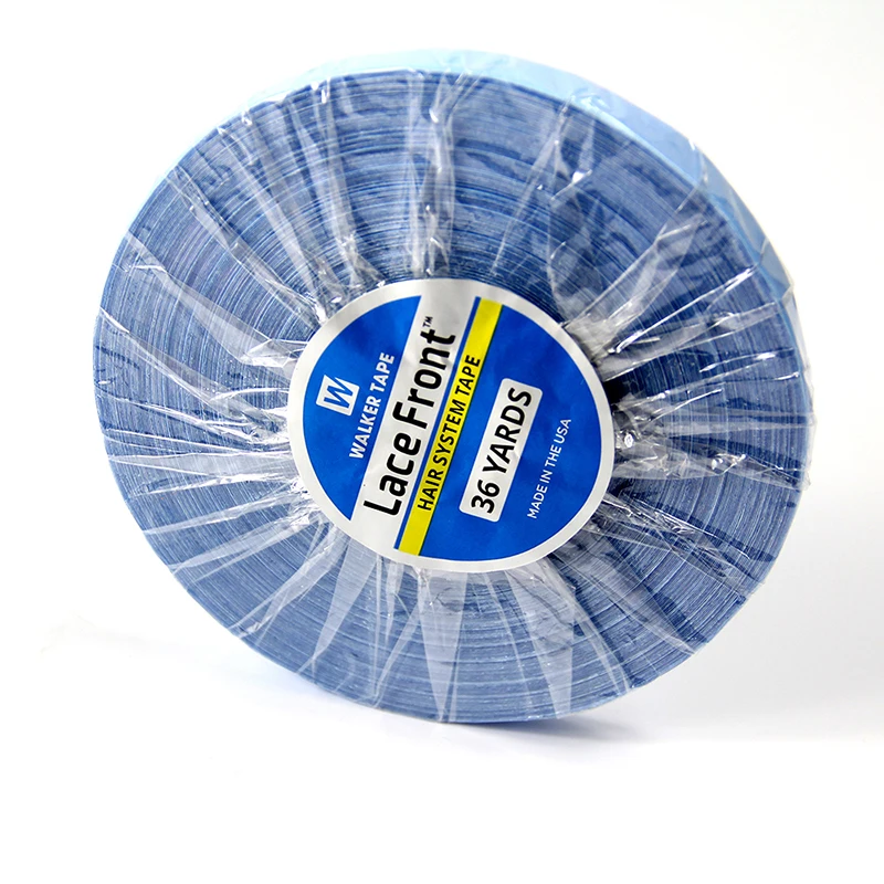 3 yards double side adhesive seamless glue ultra hool yellow tape for hair system,bonding hair patch blue walker ultra hold tape