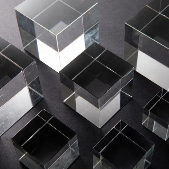 KS-002 top quality crystal cube inside carving Taj Mahal paperweight