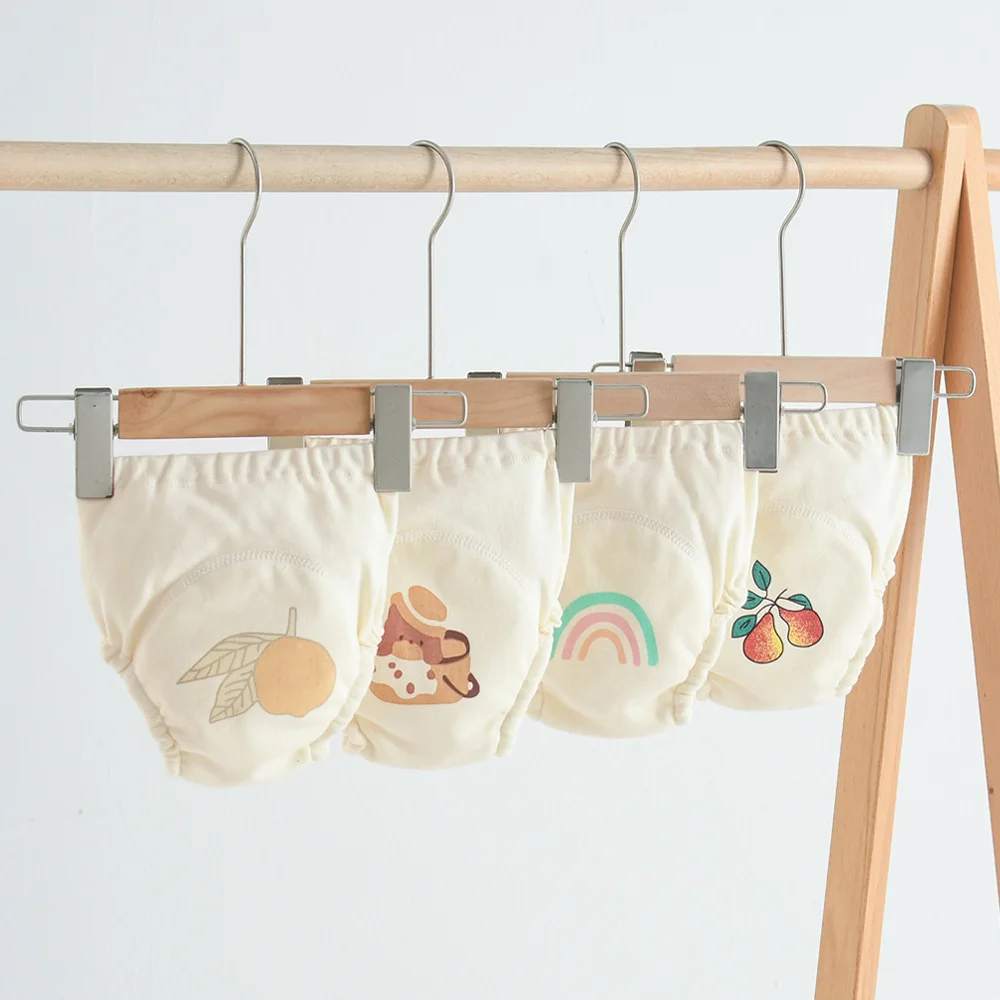 Wholesale 100% Cotton Infant Washable Comfortable Diaper Reusable Waterproof Baby Nappy Pants Baby Training Pants