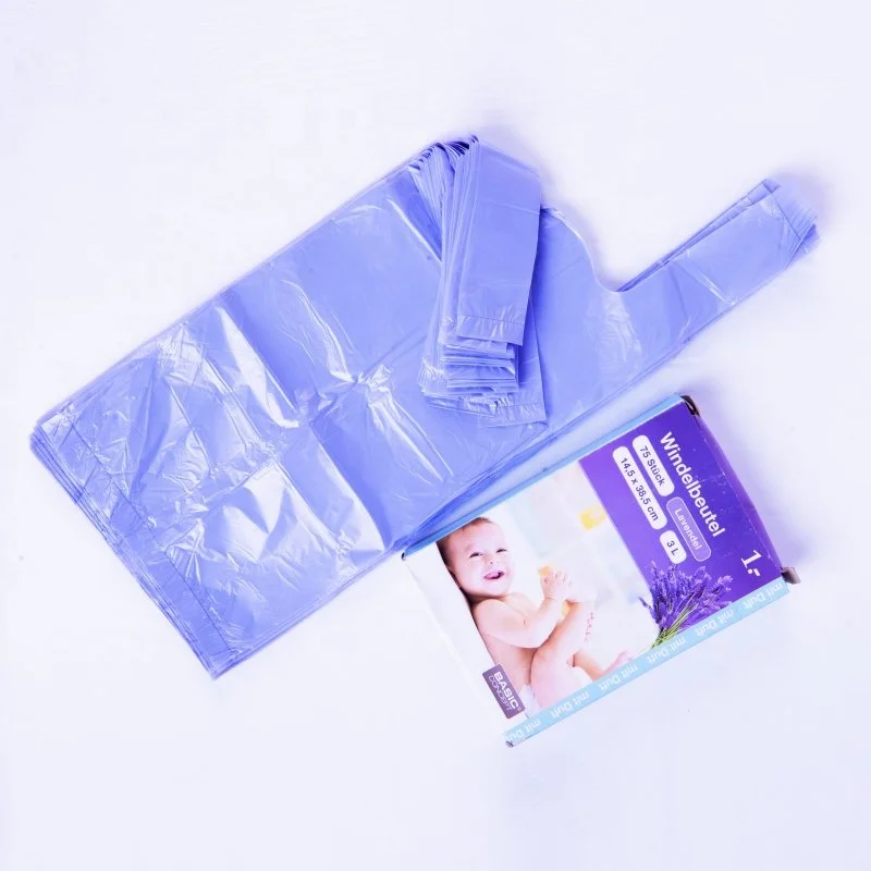 Factory OEM cost price Disposable absorb odors Diaper Sacks Baby Plastic Disposable Nappy Sacks Bags with scent