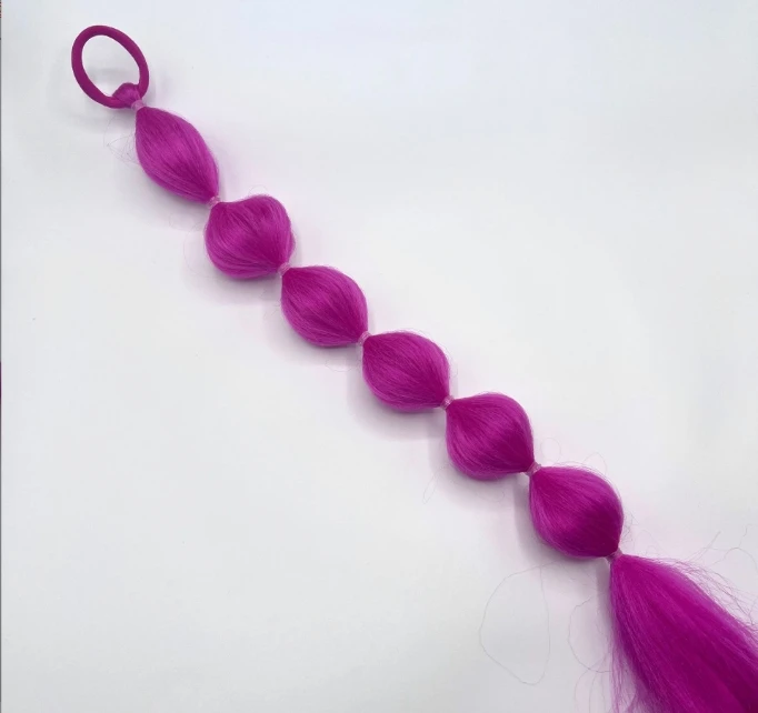 Mylulu Sweet Cool Girl Spicy Girl Bubble Fried Dough Twists Ponytail Wig Hair Extension Piece