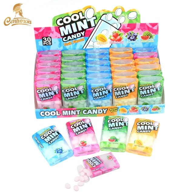 customizable packaging sugar free fruit flavor mint candy tablet