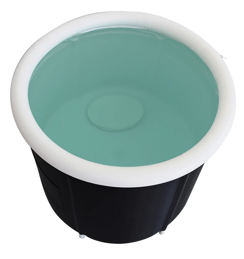 Custom Portable Inflatable Ice Bath Tub Folding Design for Recovery Cold Water Plunge Therapy Pool Cover Included