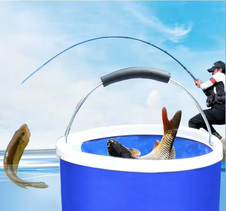 SEQ Hot Sale Reusable Eco-friendly Multi-purposed Portable Collapside Bucket for Car Washing Camping and Tourism