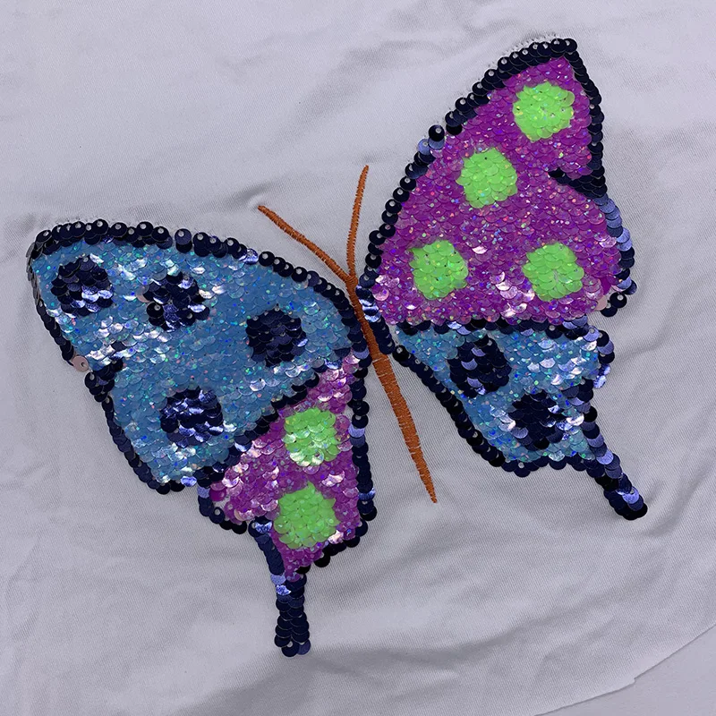 Beautiful heart reversible sequin  Animal sequins  for swimwear  Accessories Sequins