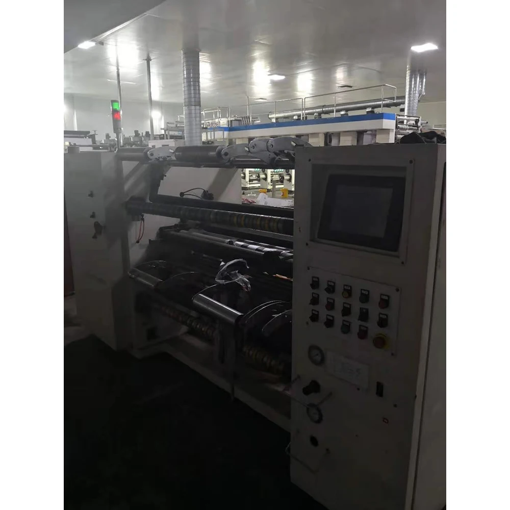 Used 1000mm width Slitting machine for BOPP PET CPP Second hand Slitter