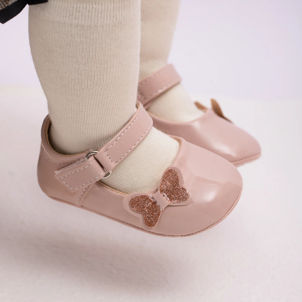 Minor Customize Logo Fashion New Cute Baby Party Shoes Light Breathable Bowknot Baby Girl Princess Dress Shoes
