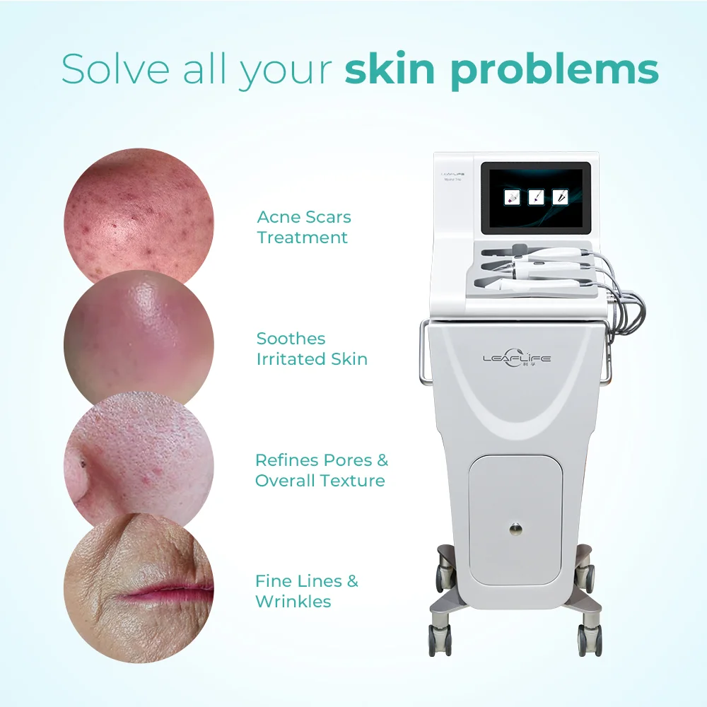 Leaflife Innovaitve Professional Cold Plasma face wrinkle remover /  3 in 1 Fractional Plasma technology face anti-aging device