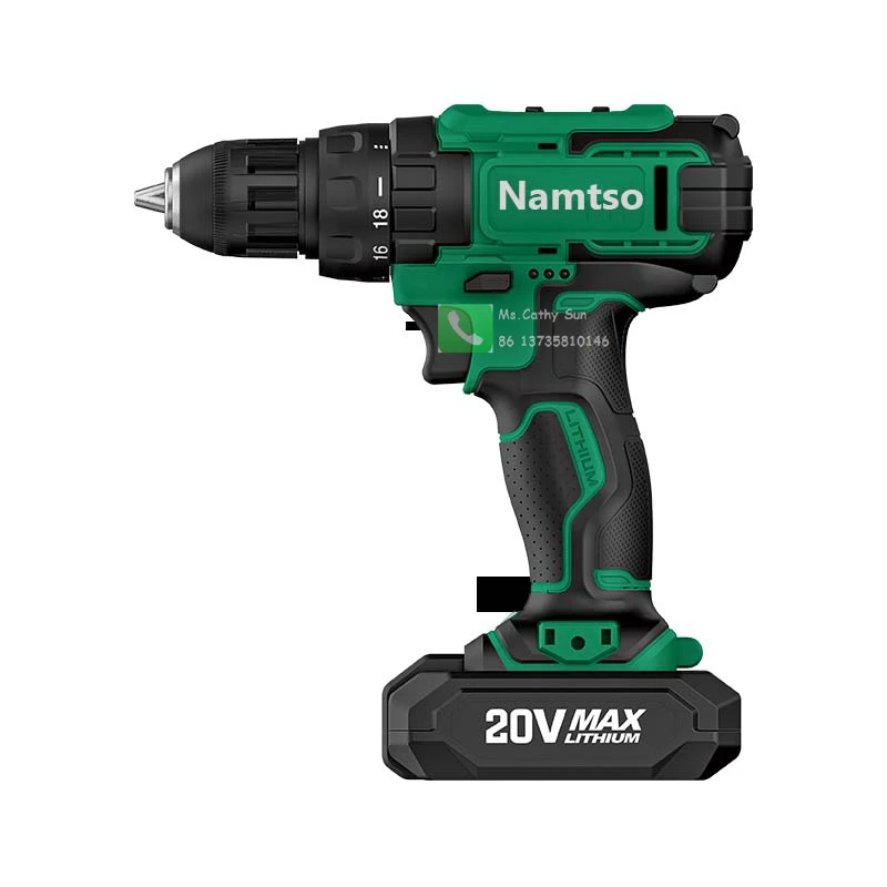 Namtso Cordless Brushless Drills 60Nm Max Torque Power Screw Drivers Control Impact Drills