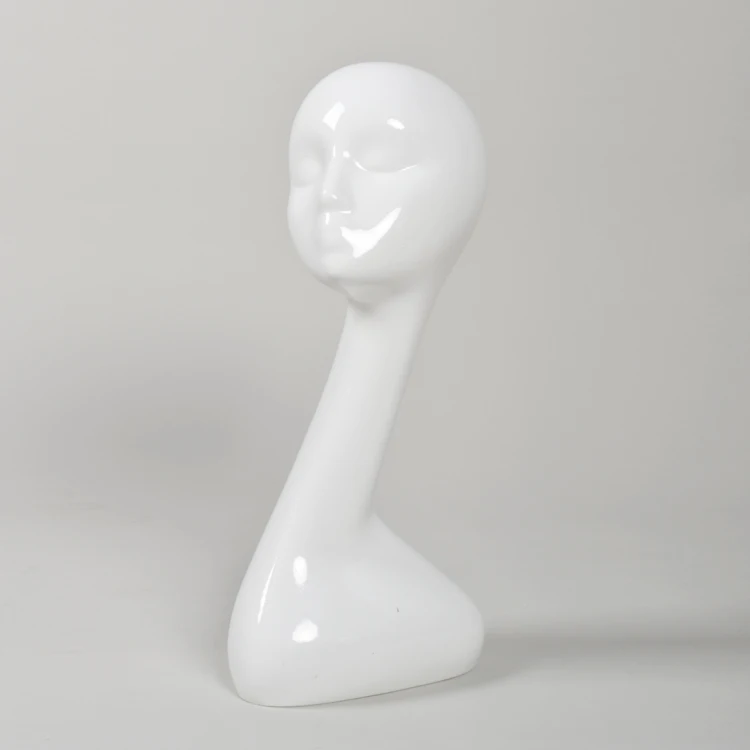 hote sale fiberglass wigs display head mannequin, hats display mannequin head