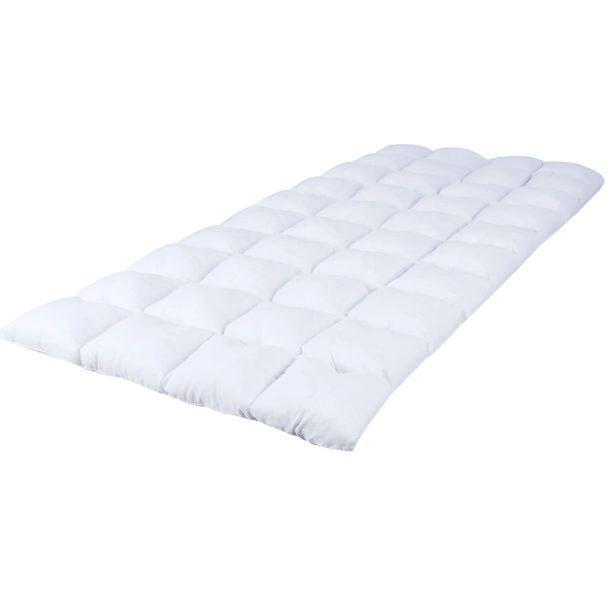 Hot Never go flat handmade baffle box & down alternative fiber mattress topper