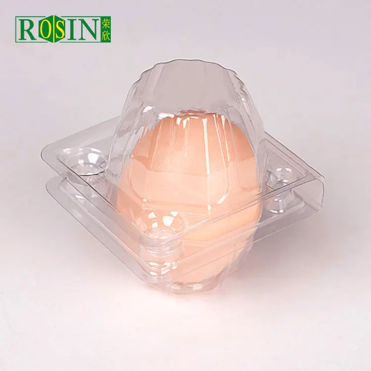 1 holes PVC PET transparent oval plastic blister egg tray