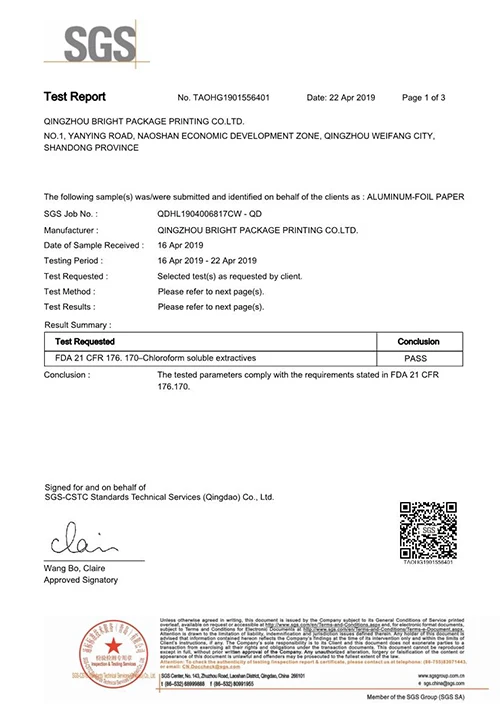 Foil Paper Aluminum Used On Heat Sealing Bag Packing Machine For Food Sauce Wipes Pack