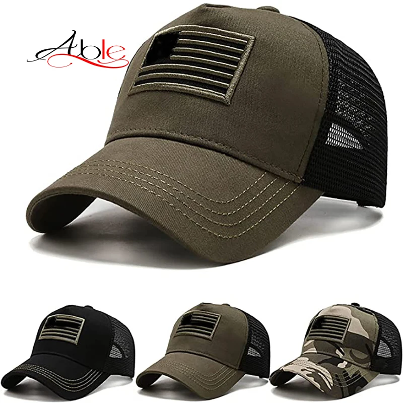 100% Cotton 5 Panel Anime 3D Army Backless American Flag For Men Adjustable Baseball Caps Purple Trucker Hats