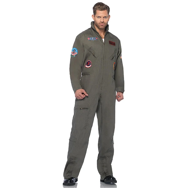 halloween party astronaut costume cosplay airline pilot costume for men