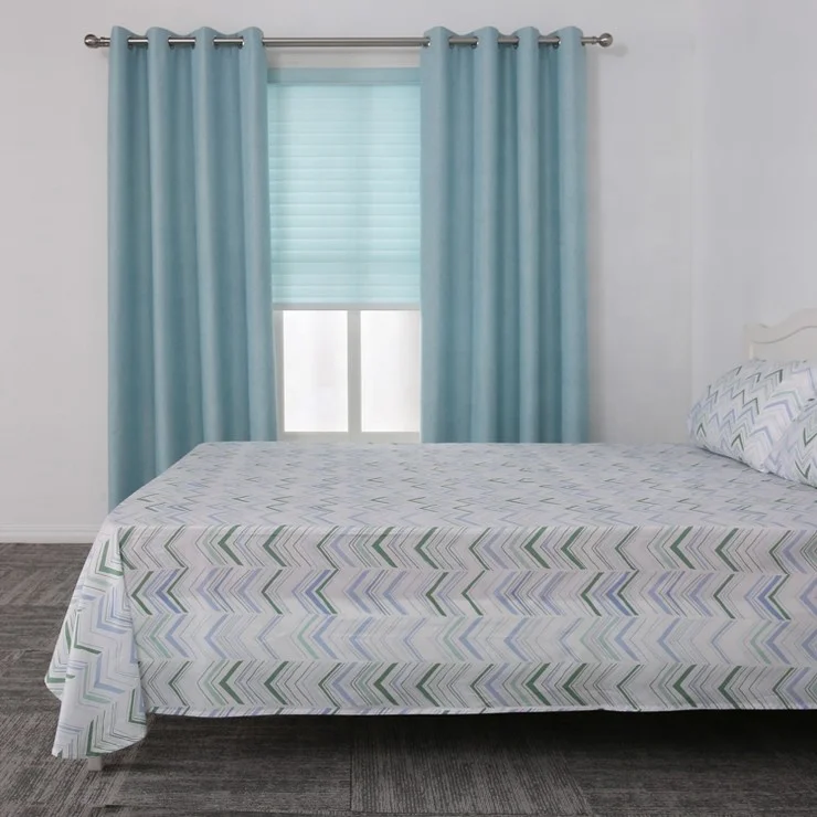 Yongshun horizontal triple one way vision roller blinds shangri-la curtain for balcony