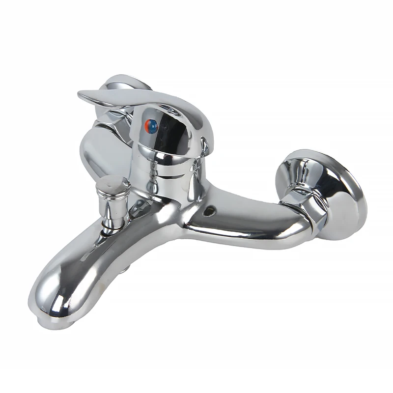 Cheap Traditional Wall Mounted Faucet Robinet Salle De Bain All Zinc Alloy Body Bathroom Shower Mixer Tap