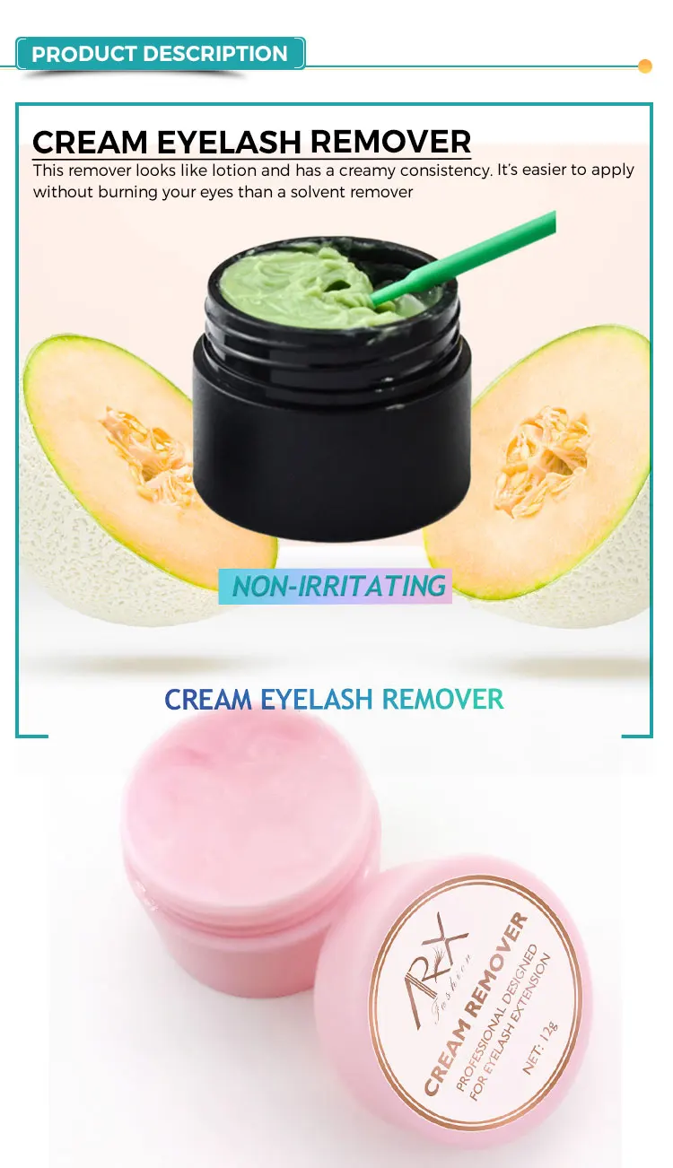 Eyelash Extension Glue Remover Cream And Gel Sensitive Skin Makeup Remover