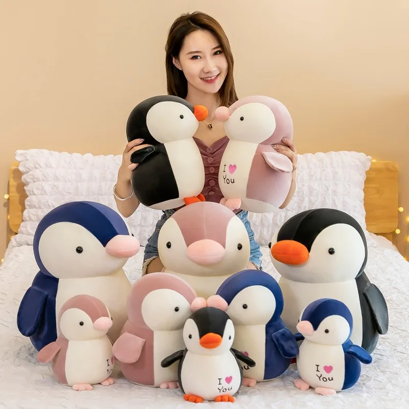 Wholesale Stuffed Cartoon Doll Soft Fat Toys Baby Little Penguin Plush Toy