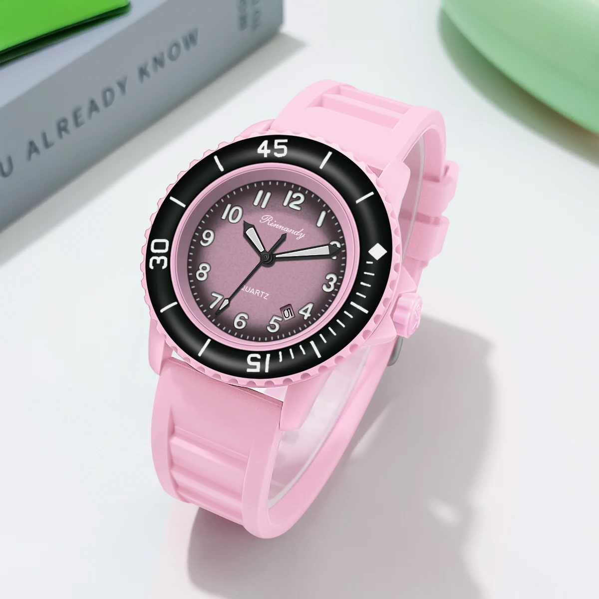 WJ-11415 Candy Color Cute Charming Vogue Girls Hand Watch Best Selling Wholesale Cheap Silicone Strap Quartz Watch For Women