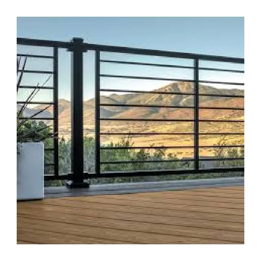 modern design stainless steel balcony railing rod deck railing system