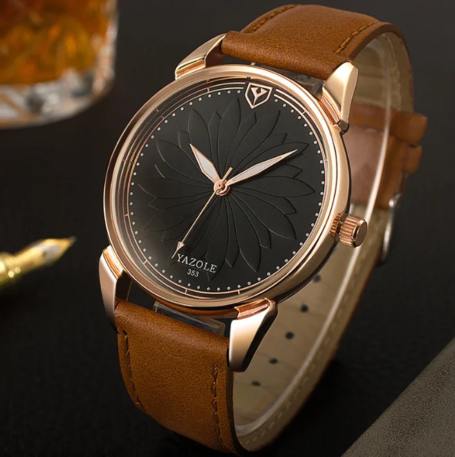 YAZOLE D 353 Branded your own logo Men Business Wristwatch Fashion Waterproof Factory Cheap Wholesale Reloj Custom On Sale