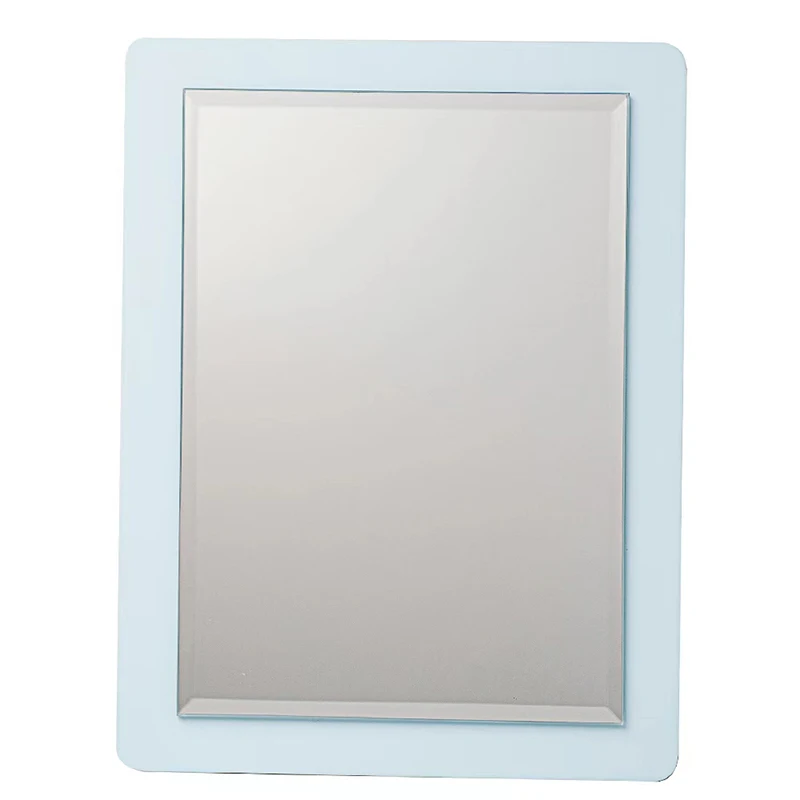 Natural Wood Blue Foldable Makeup Vanity Mirrors Table Standing Mirror For Makeup